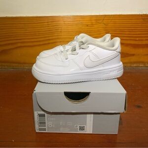 8c White Nike Air Force 1s